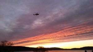 Helikopter mot himmel, 24.5.2015