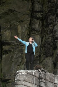 Anneli Drecker i Kirkhelleren, Trænafestivalen 2015. Foto: Leif Steinholt