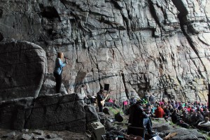 Anneli Drecker i Kirkhelleren, Trænafestivalen 2015. Foto: Leif Steinholt